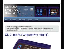 Tablet Screenshot of gbgenerators.com